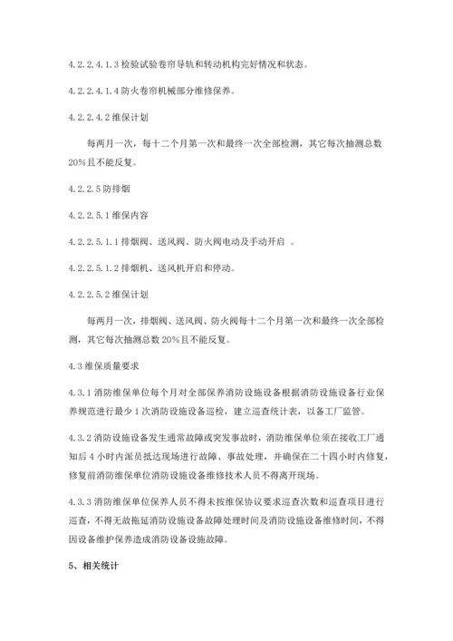 消防维护保养安全管理标准规定.docx