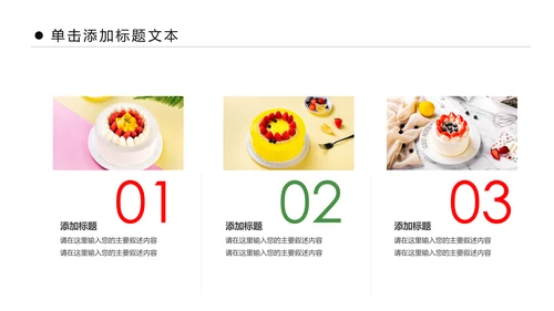 甜品蛋糕美食甜点下午茶动态PPT模板