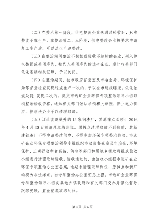 选矿企业环保专项整治方案.docx