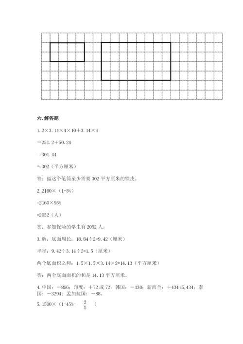 北京版六年级下册数学期末测试卷精品（网校专用）.docx