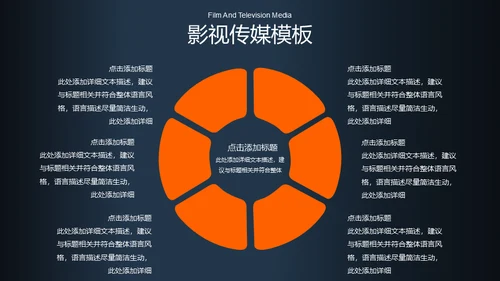 电影影视传媒广告企业宣传模板