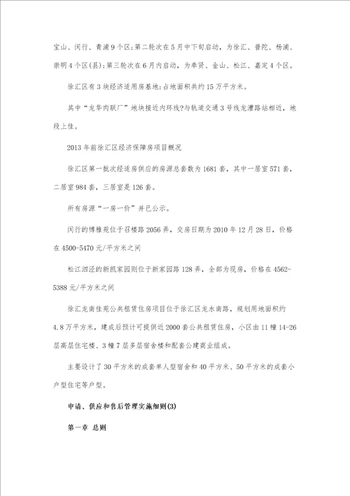 上海经济保障房