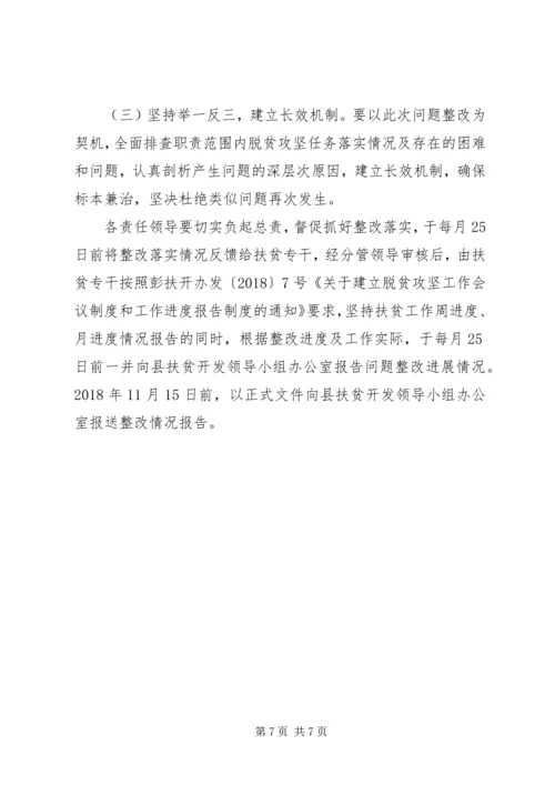 脱贫攻坚突出问题整改分工方案.docx