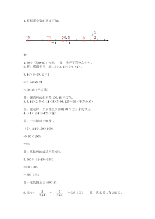 北师大版数学小升初模拟试卷带答案（突破训练）.docx