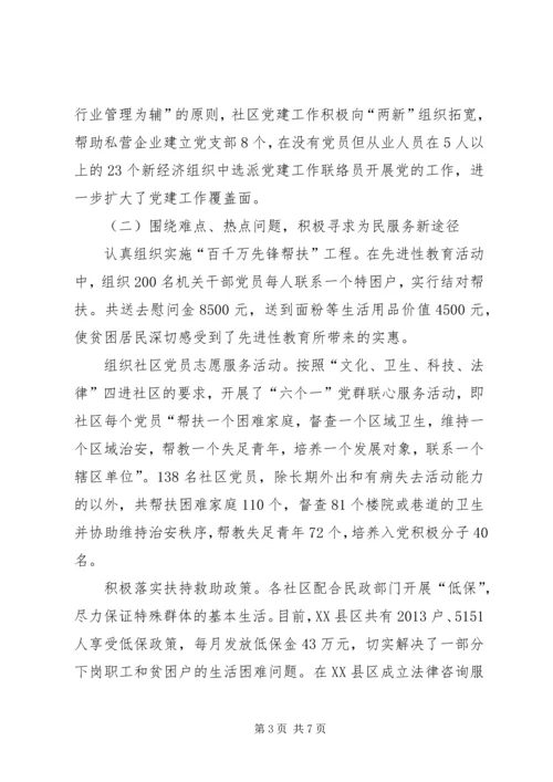 社区党建情况汇报.docx