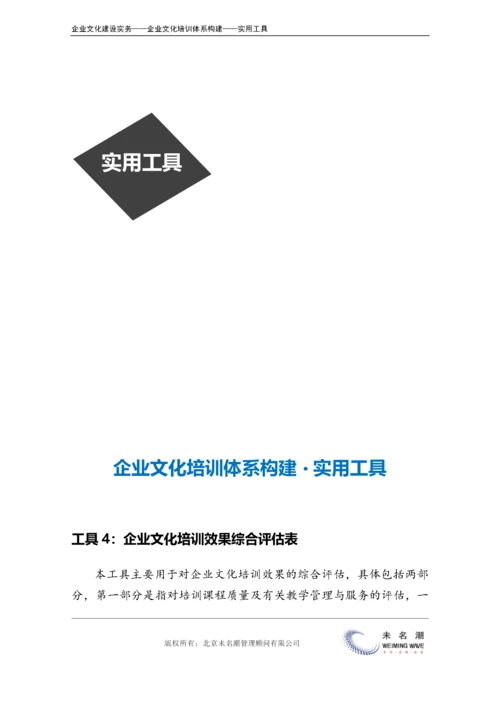 10-【保障体系构建】-企业文化培训效果综合评估表.doc.docx