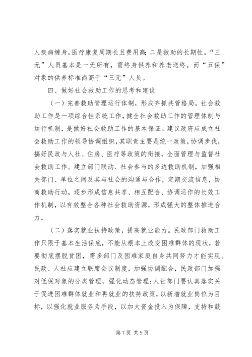 困难群体救助工作调研.docx