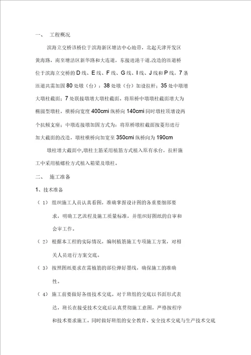 植筋专项施工方案