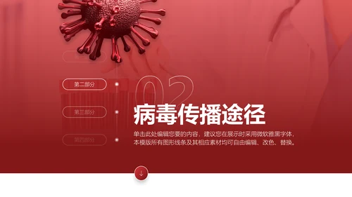 新冠病毒认知及其防治医疗行业通用PPT模板