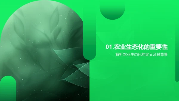 农业生态化开题报告