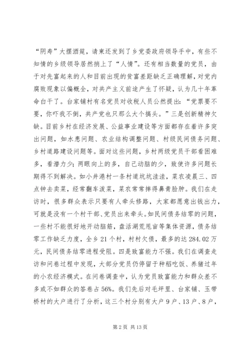 对X乡党员队伍状况的调查与思考 (3).docx