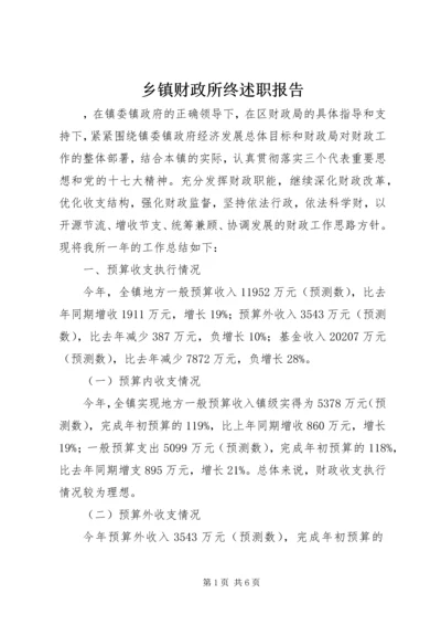 乡镇财政所终述职报告.docx