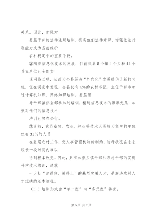 XX县区对农村基层党员干部实行培训学分制5篇范文.docx