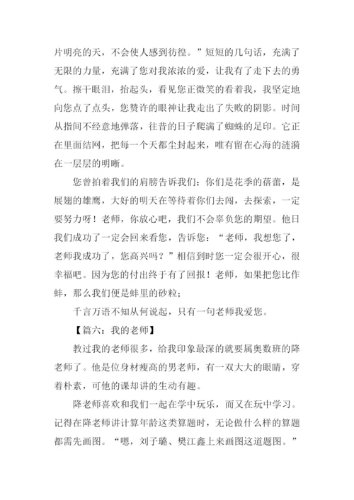 我的老师初中作文800字.docx