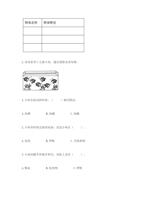 教科版一年级下册科学期末测试卷及参考答案【综合题】.docx