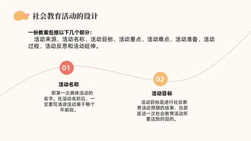 橙色简约莫兰迪幼儿园社会领域PPT培训PPT模板幼儿园教师培训