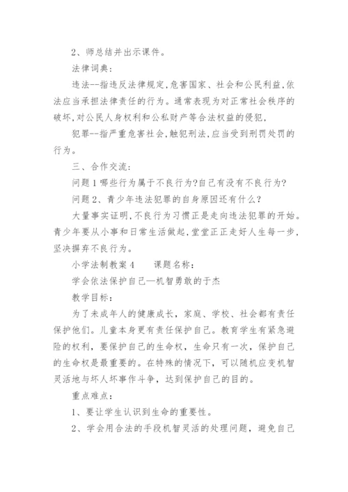 小学法制教案.docx