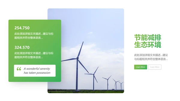 创意设计风力发电风能能源环保宣传活动PPT