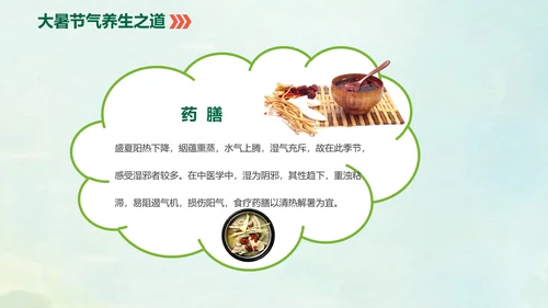 国风荷花二十四节气大暑教学PPT课件