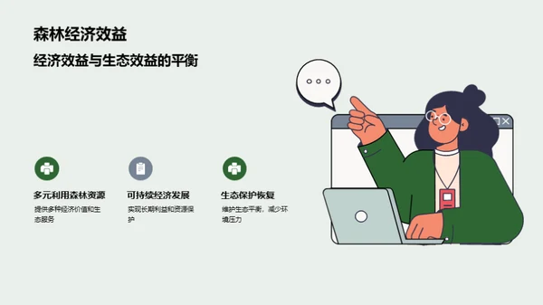 绿色商业化的森林经济