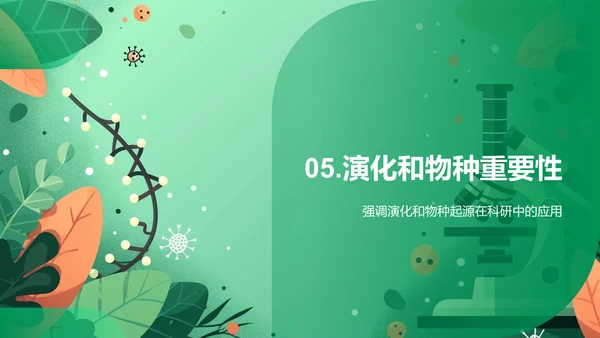 生物进化与物种起源PPT模板