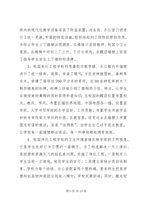 古城小学安全检查汇报材料 (4).docx