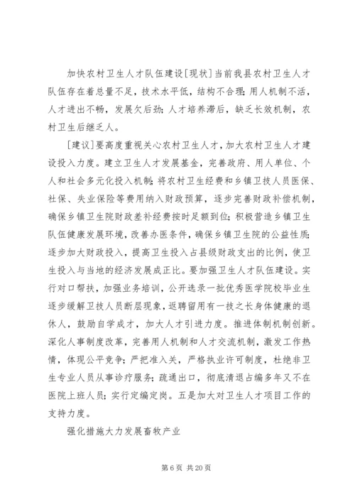 优秀政协委员提案选登.docx