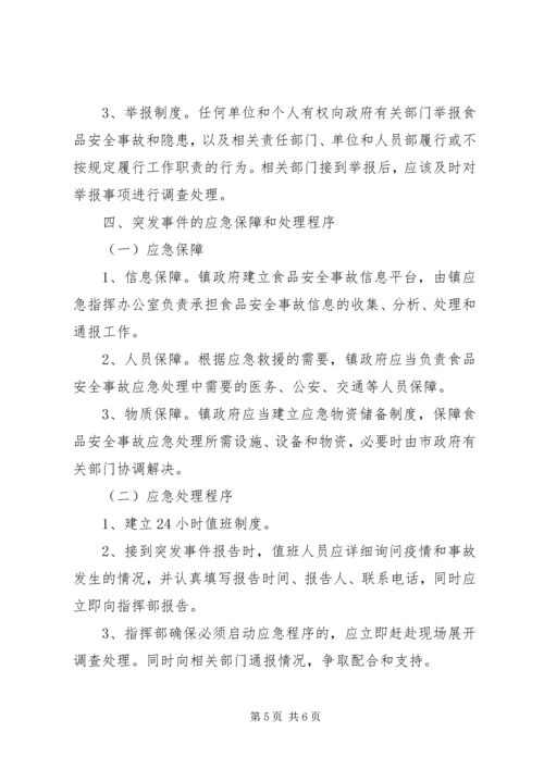 齐云山镇突发食品药品安全事件应急预案 (2).docx