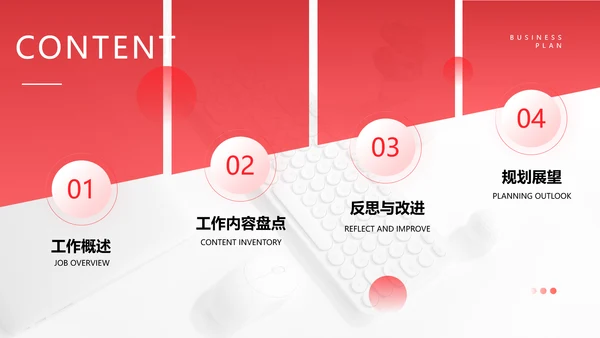 简约企业年终工作总结汇报PPT模板