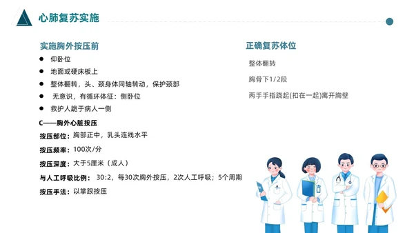 蓝色简约医护人员急救知识课件医疗护理医疗器械通用PPT