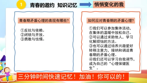 第一单元 青春时光  （复习课件）