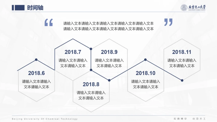 北京化工大学专属课题学术汇报毕业答辩通用PPT模板