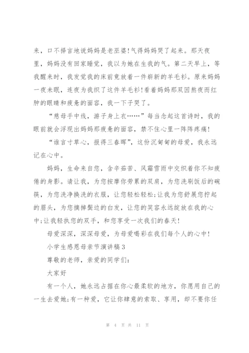 小学生感恩母亲节演讲稿5篇.docx