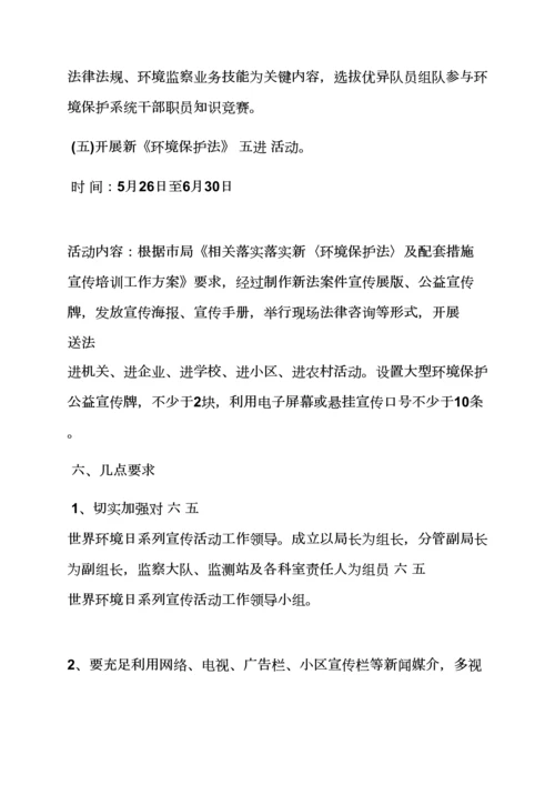 世界环境日宣传专项方案.docx