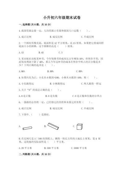 小升初六年级期末试卷精品（全优）.docx