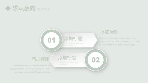 绿色淡雅小清新个人简历自我介绍动态PPT模板