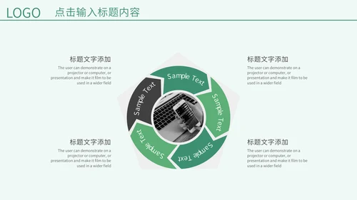 绿色春天教学说课通用PPT模板