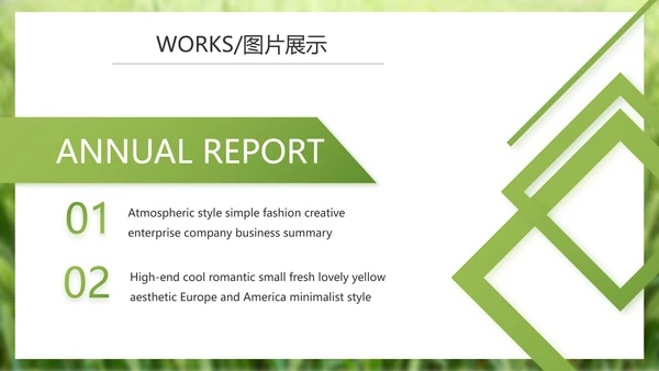 绿色农产品介绍宣传动态PPT模板