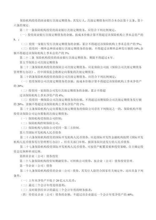 【管理制度】保险机构投资者债券投资管理暂行办法.docx