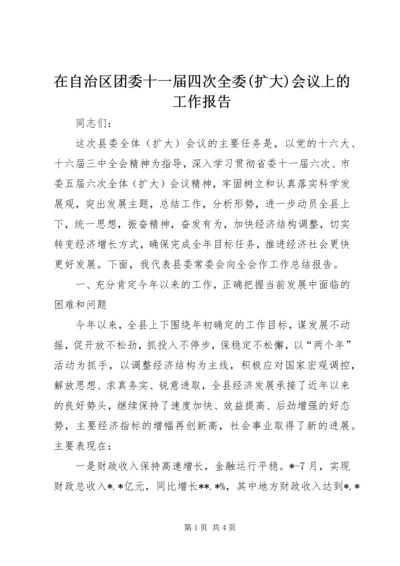 在自治区团委十一届四次全委(扩大)会议上的工作报告 (3).docx