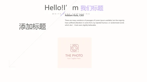简约时尚室内设计宣传动态PPT模板