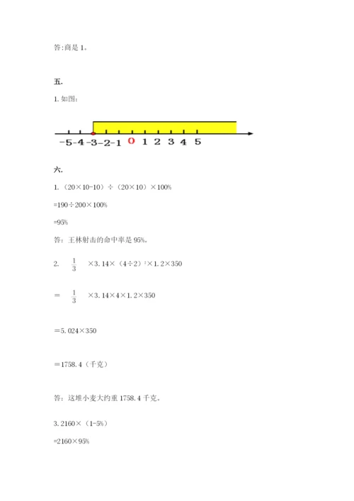 小升初数学综合练习试题带答案（达标题）.docx
