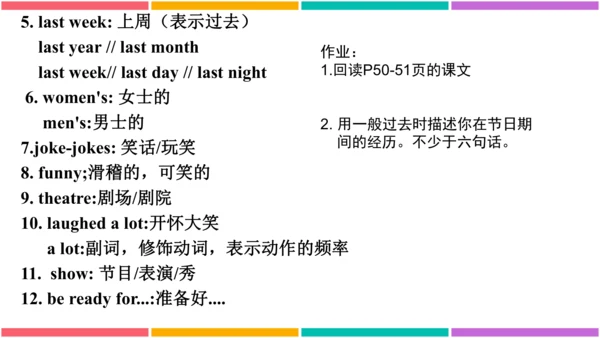 【外研版（一年级起点）】五年级下册 Module9 同步知识梳理课件