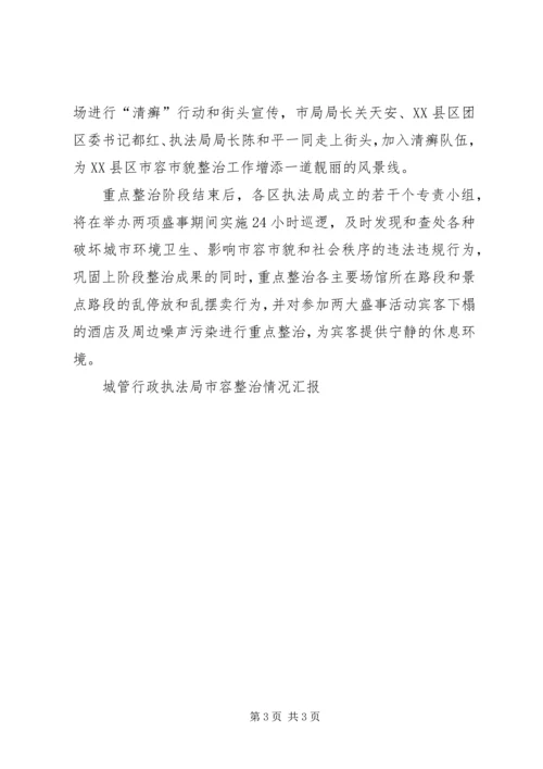 城管行政执法局市容整治情况汇报 (2).docx