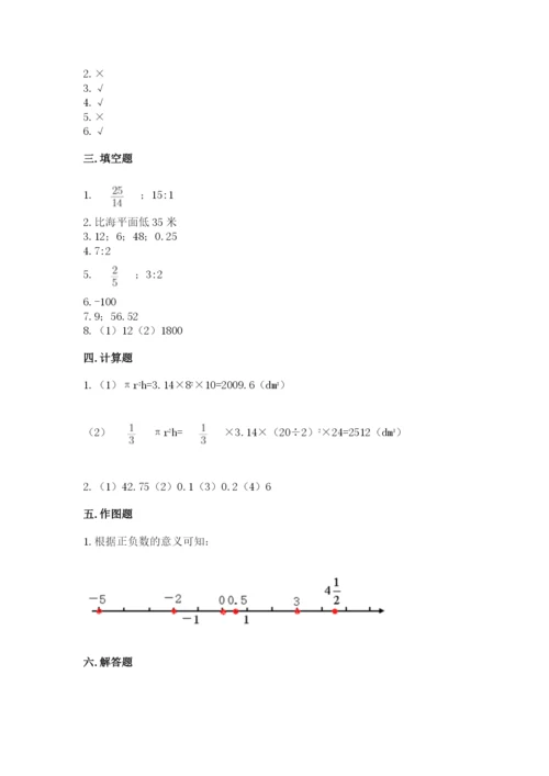 北师大版六年级下册数学期末测试卷精品（夺冠系列）.docx