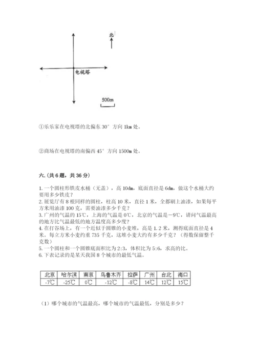 西安铁一中分校小学数学小升初第一次模拟试题附参考答案【基础题】.docx