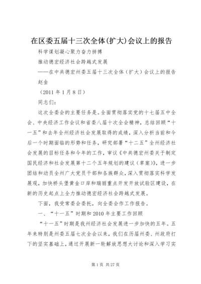 在区委五届十三次全体(扩大)会议上的报告 (4).docx