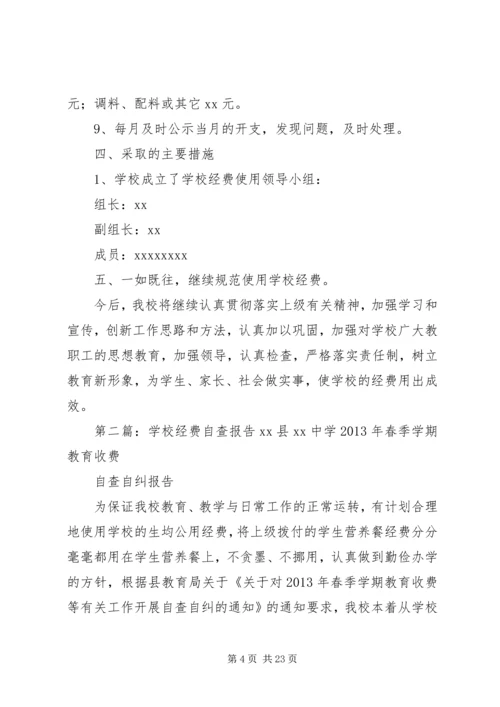 学校经费自查报告 (3).docx