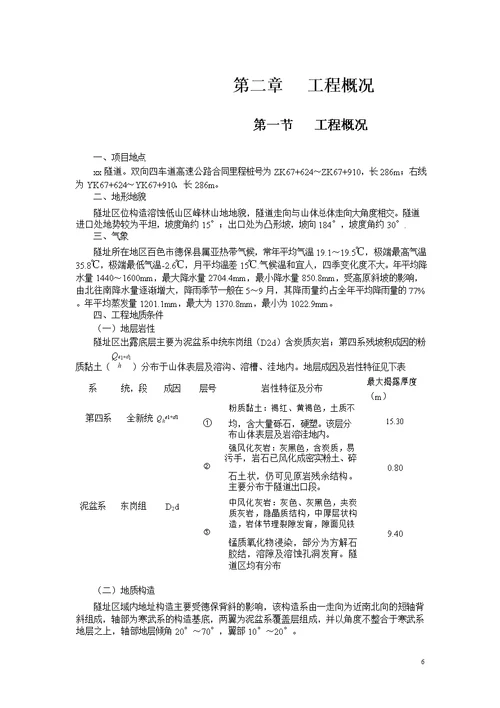 广西百色至靖西高速公路工程某隧道投标整套施工组织设计方案