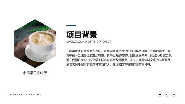 简约风绿色清新餐饮项目汇报PPT